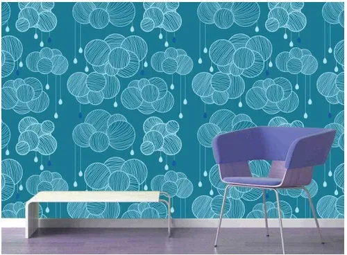 Miniatura 48 de 45 diseños de papel/mural para pared largo estampado