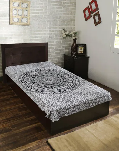Miniatura 6 de RAJRANG - Tapiz de mandala indio para colgar en la pared, diseño hippie, de elefante, playa, decoración de dormitorio universitario, bohemio, boho.