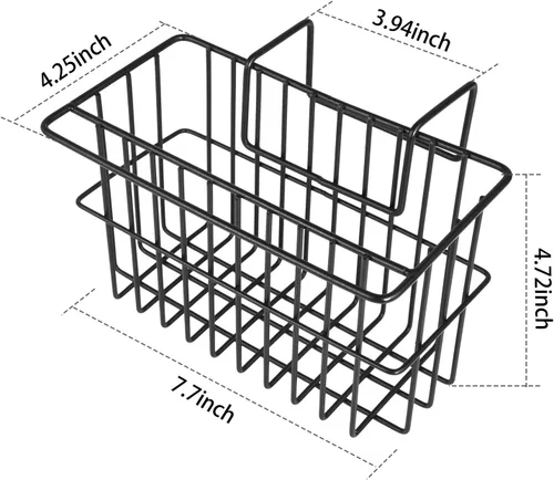 Miniatura 7 de Soporte para esponja de cocina, soporte para cepillo de platos, organización delgada del fregadero, cesta de drenaje, escurridor de líquidos, Negro
