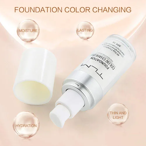 Miniatura 6 de TLM - Juego de 5 piezas de maquillaje que cambia de color, líquido mate, cobertura completa, control de aceite, cubierta invisible transpirable