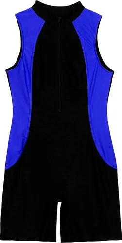 Miniatura 6 de Traje de baño deportivo de una pieza con cremallera y cuello alto para mujer