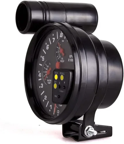 Miniatura 4 de Tacómetro, tacómetros de repuesto automotriz de 5 pulgadas, 12 V, 0-11000 RPM con luz de cambio, medidor de presión de temperatura de aceite/agua