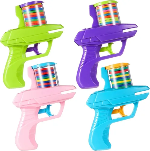 Miniatura 15 de Sumind 2 piezas, lanzador de discos de espuma con disparo de ráfaga (verde, rosa)