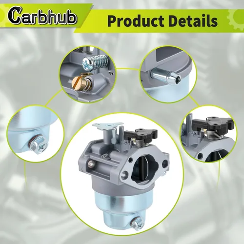 Miniatura 6 de Carbhub Carburador GCV160 para Honda GCV160 GCV160A GCV160LA GCV160LE HRB216 HRS216 HRT216 HRZ216 Reemplaza 16100-ZM0-804 16100-ZM0-802
