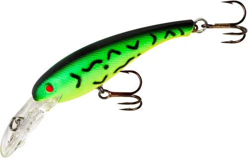 Miniatura 28 de Cotton Cordell Wally Diver Walleye Crankbait Señuelo de pesca Gancho Chartreuse