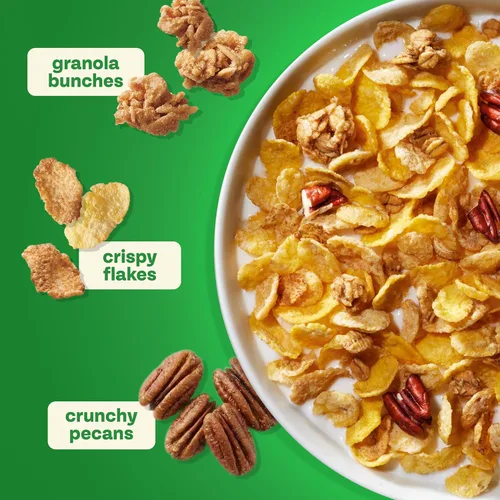Miniatura 5 de Honey Bunches of Oats Cereal de desayuno de arce y nueces, hecho con racimos de granola, caja de 12 onzas