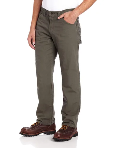 Miniatura 23 de Dickies Jeans de carpintero para hombre, ajuste relajado, pierna recta, Negro, 30 x 30