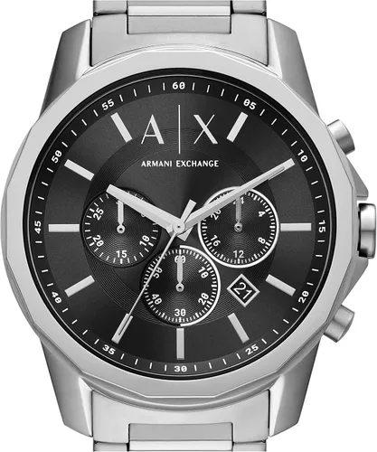 Miniatura 6 de Armani Exchange Reloj de vestir cronógrafo para hombre con correa de acero inoxidable o cuero