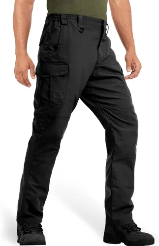 MAGCOMSEN Pantalones tácticos para hombre con 9 bolsillos Ripstop, repelente al agua, pantalones cargo para el trabajo, senderismo, caza