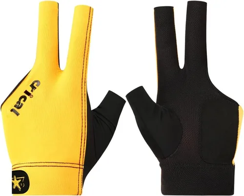 Miniatura 18 de CRICAL Guante de billar profesional para piscina, diseño de 3 dedos con licra gruesa y agarre antideslizante para hombres y mujeres, accesorios
