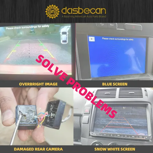 Miniatura 6 de Dasbecan Cámara de respaldo 56038978AL Cámara de visión trasera compatible con Dodge Ram 1500 2500 3500 4500 5500 Park Assist 2013-2017