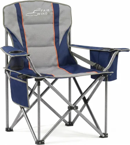 Miniatura 15 de FAIR WIND Juego de 2 sillas de camping totalmente acolchadas de gran tamaño, juego de sillas de césped resistentes con soporte lumbar ajustable