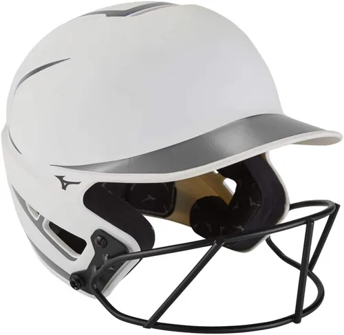 Miniatura 9 de Mizuno Casco de bateo de sóftbol F6 Fastpitch para adultos con máscara