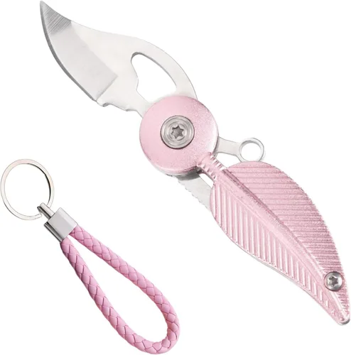 Miniatura 10 de Cuchillo de Bolsillo para Mujer, Cuchillo de Bolsillo Pequeño con Cadena, Cuchillos Geniales, Gadgets Geniales, Cuchillo EDC, Cuchillo de Bolsillo