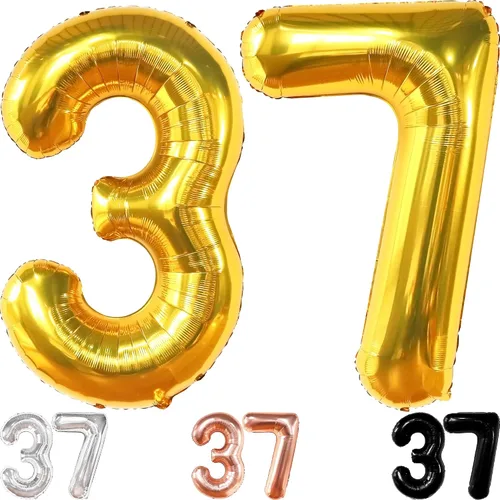 Miniatura 11 de KatchOn, Globo plateado de 40 pulgadas, decoraciones de cumpleaños para hombres y mujeres