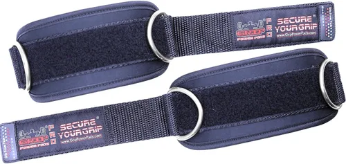 Miniatura 4 de Correas de tobillo para máquinas de cable con doble anillo en D, puños de neopreno premium ajustables para mejorar piernas, abdominales y glúteos