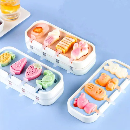 Miniatura 9 de Moldes para paletas pequeñas, moldes para paletas pequeñas para niños y bebés, moldes de silicona para paletas de helados, sin BPA, reutilizables