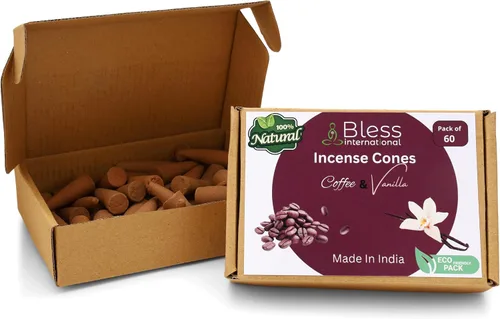 Miniatura 3 de Bless International Rose and Vertiver 100% - Conos de incienso naturales hechos a mano sumergidos a mano orgánicos sin productos químicos