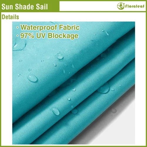 Miniatura 3 de Toldo parasol rectangular impermeable de 8 x 12 pies, toldo con bloqueo UV para patio al aire libre, césped, jardín, patio, turquesa