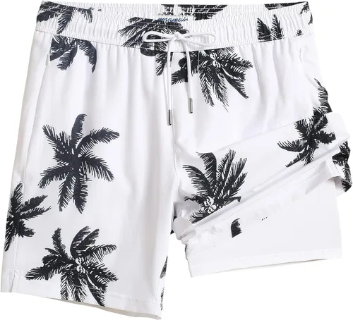 Miniatura 16 de maamgic Traje de Baño para Hombre 2 en 1, Pantalones Cortos de Natación de 17.8 cm para Hombre, Trajes de Baño, Pantalones Cortos de Tabla
