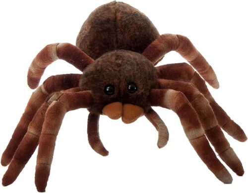 The Petting Zoo Tarántula de peluche, regalos para niños, animales salvajes del zoológico Onez, juguete de peluche de tarántula sentado de 12