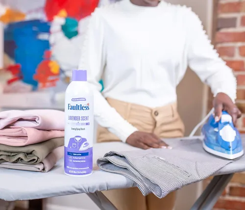 Miniatura 3 de Faultless - Aerosol de almidón para lavandería, latas de 20 onzas para un deslizamiento suave de la plancha en la ropa y la tela incluso en aerosol