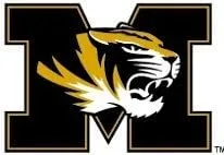 Calcomanía de Truman The Tiger de 2 pulgadas, diseño de la Universidad de Missouri, Mizzou Tigers M, con logotipo MO, extraíble, arte de la NCAA,