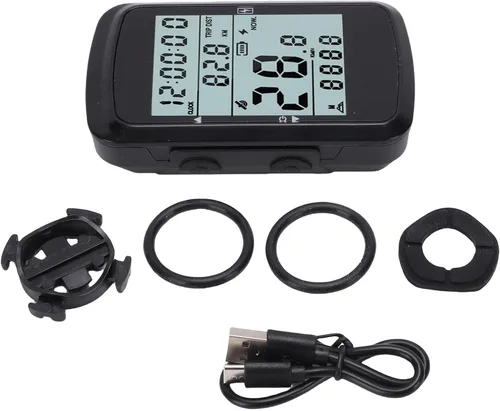 Miniatura 7 de Computadora de bicicleta GPS, computadora de ciclismo inalámbrica con pantalla 2.4, retroiluminación, velocímetro odómetro de bicicleta, 28 horas