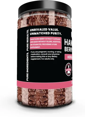 Miniatura 3 de PURE ORIGINAL INGREDIENTS Extracto de bayas de espino (730 cápsulas) puro y natural, sin aditivos ni rellenos