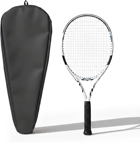 Miniatura 10 de Bolsa de tenis TaktZeit ligera y acolchada con funda para raquetas de tenis y correa de hombro ajustable Gris