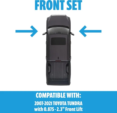 Miniatura 7 de Par de amortiguadores monotubos delanteros ajustables en altura de conducción serie 5100 para Tundra 4WD 2007-2021 – Proporciona elevación delantera