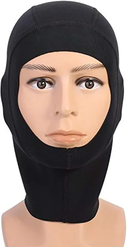 Gorra de neopreno para buceo con protección UV, con ventilación de flujo para eliminar el aire atrapado, capucha de buceo duradera y elástica para