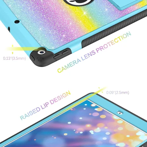 Miniatura 5 de BENTOBEN Funda para iPad de 9ª generación, funda para iPad de 8ª generación, funda para iPad de 7ª generación, iPad 10.2 2021/2020/2019, funda
