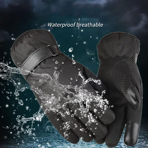 Miniatura 2 de Guantes de esquí para hombres y mujeres, guantes de invierno cálidos y acogedores para esquí, snowboard, pala y deportes al aire libre