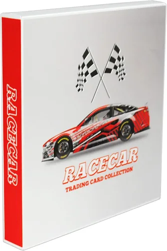 Miniatura 9 de UniKeep Carpeta de almacenamiento de tarjetas coleccionable con temática de Nascar, capacidad de 360 tarjetas (coche)