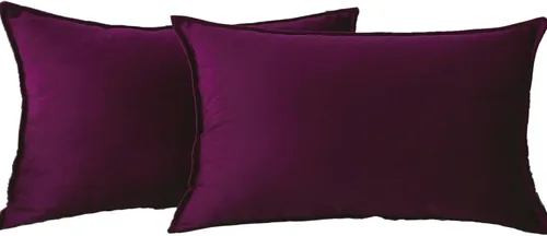 Miniatura 24 de JIAHANNHA Fundas de Almohadas Decorativas de Terciopelo Morado Paquete de 2 Primavera Decorativas Suaves para Sofá Cama Sala de Estar Oficina 18×18