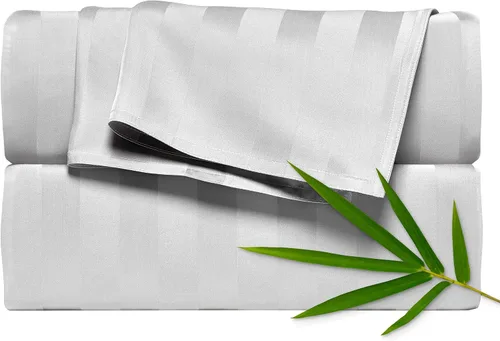 Miniatura 8 de Pure Bamboo Sábanas California King, Juego de Sábanas de Cama de Viscosa 100% Orgánica Genuina Derivada de Bambú, Suave y Refrescante, Doble Abedul