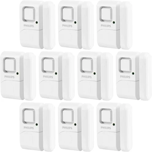 Miniatura 7 de Philips Alarma de seguridad personal para ventanas y puertas, paquete de 4, protección de bricolaje, alerta antirrobo, inalámbrico, timbre/alarma