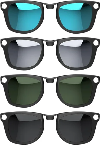 Miniatura 14 de 4 clips polarizados para Ray-Ban Meta Wayfarer y Gen 2 (RW4006/RW4012, M, 50-22), clip de decoloración para protección UV Meta Wayfarer Gen 2, juego