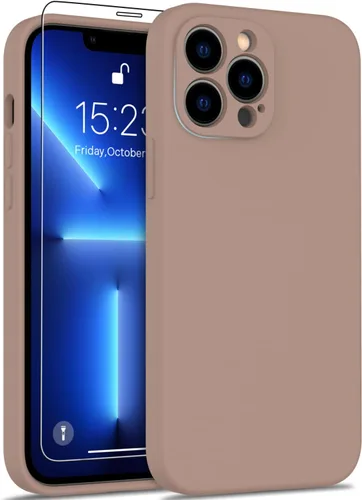 Miniatura 18 de DEENAKIN Funda de silicona compatible con iPhone 12 con protector de pantalla, mejora la protección de la cámara, funda protectora suave y flexible