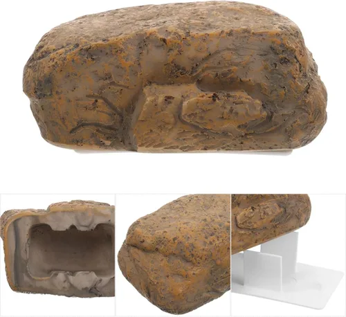 Miniatura 9 de 2pcs Waterproof Faux Rock Key Hider Box Outdoor Hidden Key Holder for Garden Yard Security Safe Storage with Resin Stone Appearance