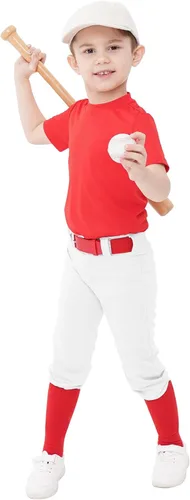 QBK 2T-17Y - Pantalones de béisbol para niños pequeños, pantalones de sóftbol para jóvenes, pantalones de béisbol para niños y niñas