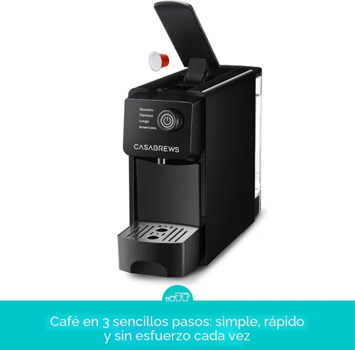 Miniatura 5 de CASABREWS CM7036E - Máquina de café espresso para cápsulas Nespresso, cafetera compacta de 20 bares con tanque de agua extraíble de 21 onzas y 4