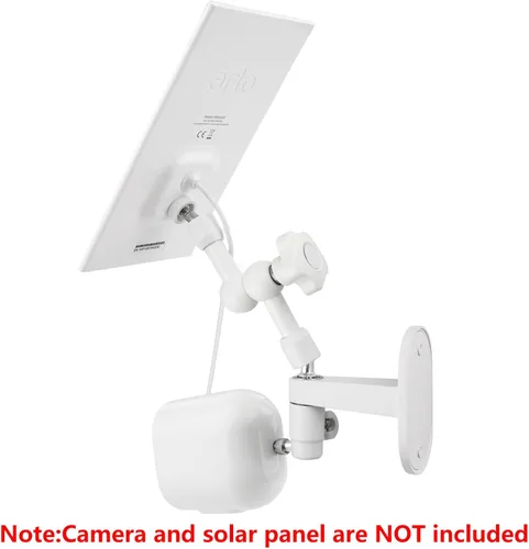 Miniatura 3 de Soporte de pared 2 en 1 para panel solar Arlo y cámara de seguridad Arlo Pro/Pro 2/Pro 3/Pro 4/Ultra, ángulo ajustable para obtener la máxima luz