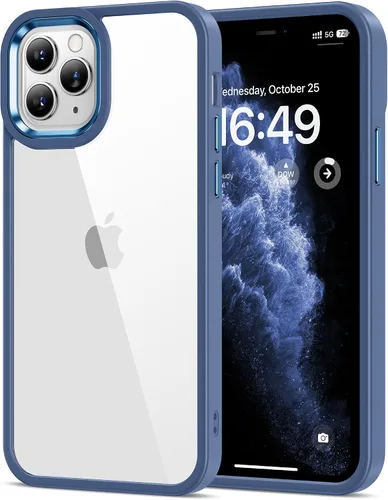 Miniatura 29 de HOOMIL Funda para iPhone 11 Pro Max de 6.5 pulgadas, antiamarilleo, protección contra caídas, carcasa trasera dura transparente antiarañazos