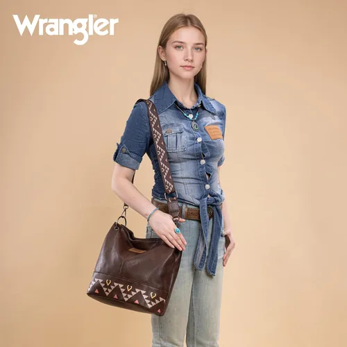 Miniatura 26 de Wrangler Hobo - Bolsas para mujer de cuero vegano con asa superior, bolsos de hombro y bolsos