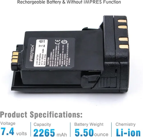 Miniatura 3 de Batería PMNN4403 para Motorola APX7000 APX6000 APX8000 SRX2200N Radio Batería NNTN8930 Pmnn4486a NNTN7038A NNTN7038B 2650mAh