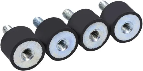 4 soportes de goma M8 M6, aisladores de vibración, bobinas de bloque silencioso antivibración, bobinas de coche y barco con tornillos (VD20 x 15 M6