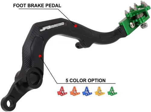 Miniatura 2 de Palanca de pedal de freno trasero para motocicleta AnXin para KX450F 2006-2018 KX450 2019-2024 KLX450R 2008-2019 moto de cross - Verde