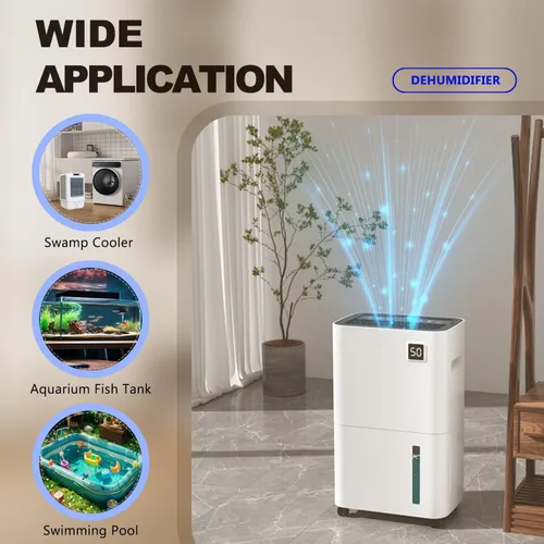 Miniatura 2 de Bomba Automática de Sumidero Pequeña para Deshumidificador, Elevación de 13 Pies, Control de Flujo de 4 Niveles, Bomba de Agua Sumergible con Sensor